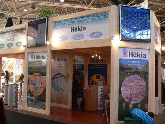 Stand Hekia au Salon des Energies Renouvelables